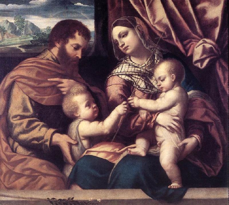 MORETTO da Brescia Holy Family su Sweden oil painting art